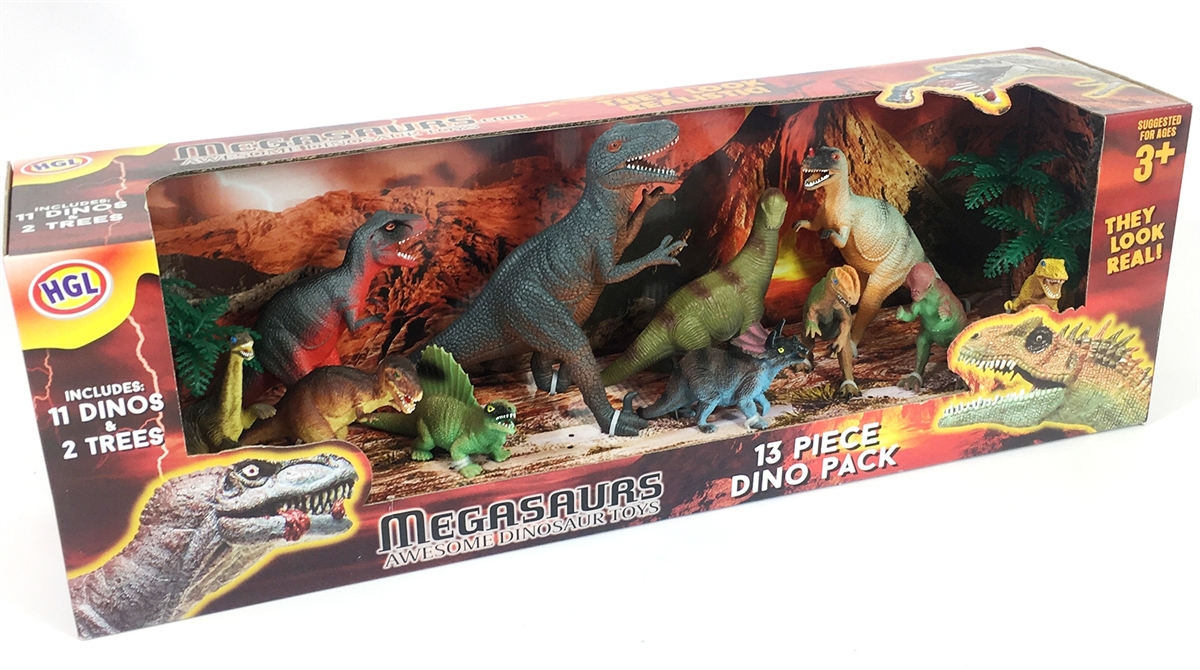 Megasaurs 13 Piece Dinosaur Set – Comaco Toys